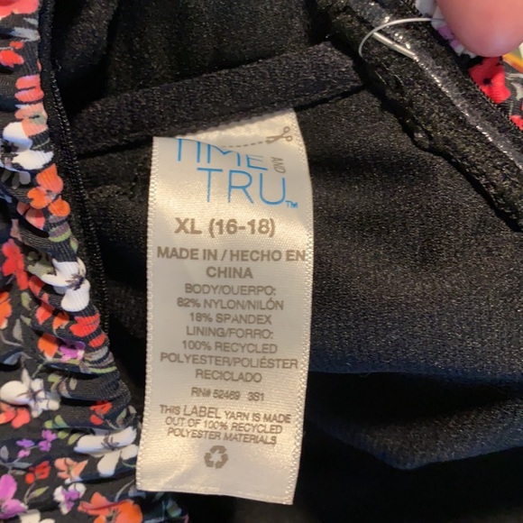 Time and Tru Swim Nwt Time And Tru Swimsuit Top L And Xl Poshmark